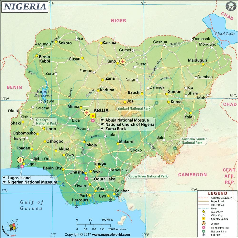 photos de nigérians carte