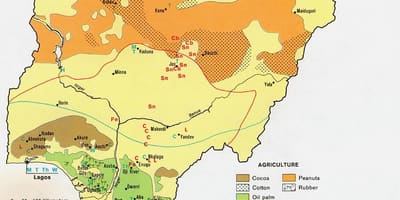 La carte agricole du nigeria