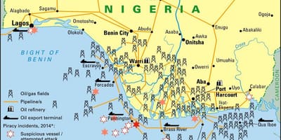 Industriel de la carte du nigeria