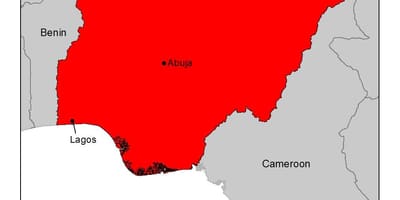 Carte du nigeria paludisme