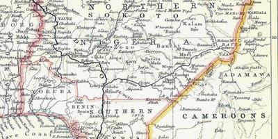 Carte de vieux-nigeria